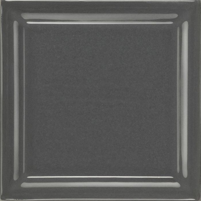 Кахель для печей і камінів Hein колір Інарі темно-сірий № 55593