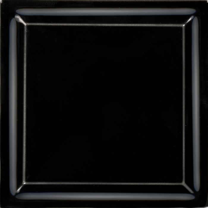 Кахель для печей і камінів Hein колір Чорний глянець № 49000