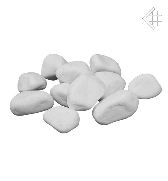 Каміння шліфоване для біокаміна Kratki біле