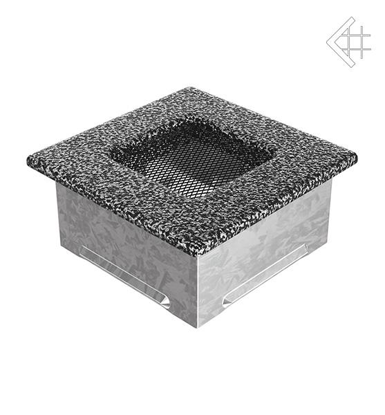 Решітка вентиляційна для каміна Kratki Чорно-срібна 11 × 11 см