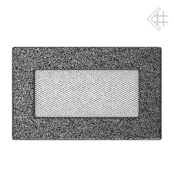 Решітка вентиляційна для каміна Kratki Чорно-срібна 11 × 17 см