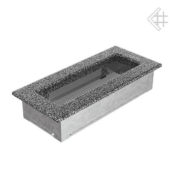 Вентиляційна решітка для каміна Kratki Чорно-срібна 11 × 24 см