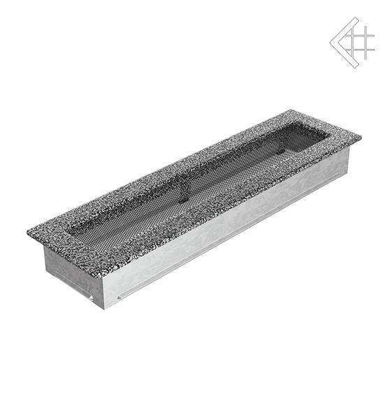 Вентиляційна решітка для каміна Kratki Чорно-срібна 11 × 42 см