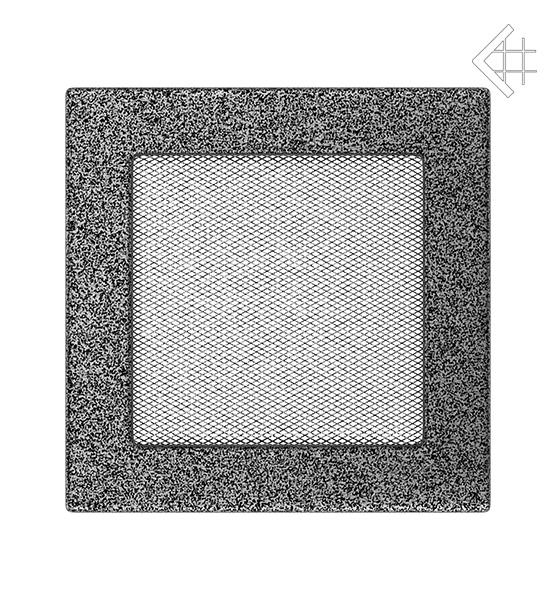 Вентиляційна решітка для каміна Kratki Чорно-срібна 17 × 17 см