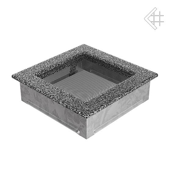 Решітка вентиляційна для каміна Kratki Чорно-срібна 17 × 17 см
