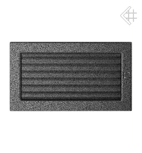 Вентиляційна решітка для каміна Kratki Чорно-срібна 17 × 30 см з жалюзі