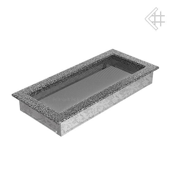 Вентиляційна решітка для каміна Kratki Чорно-срібна 17 × 37 см