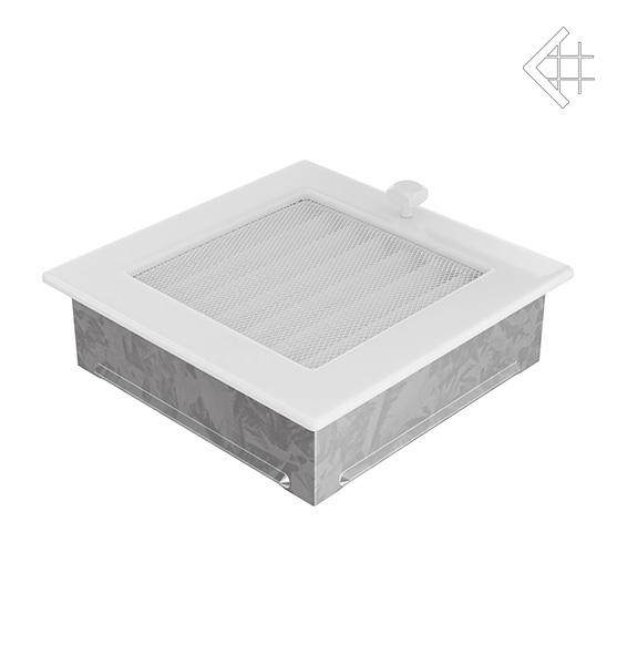 Решітка вентиляційна для каміна Kratki Біла 17 × 17 см з жалюзі