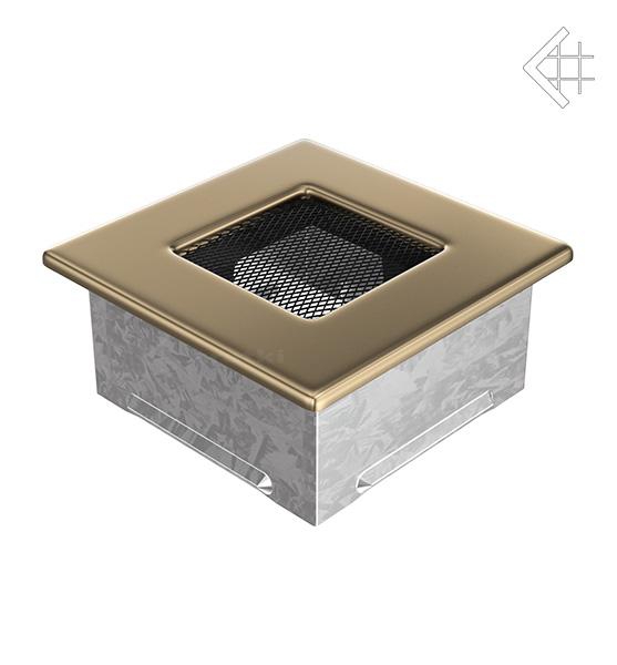 Решітка вентиляційна для каміна Kratki Золота 11 × 11 см