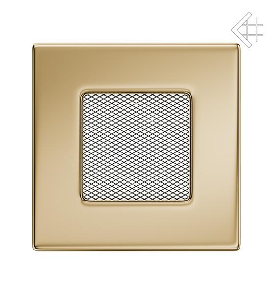 Вентиляційна решітка для каміна Kratki Золота 11 × 11 см