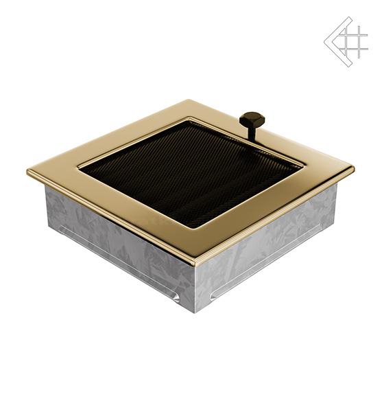 Решітка вентиляційна для каміна Kratki Золота 17 × 17 см з жалюзі