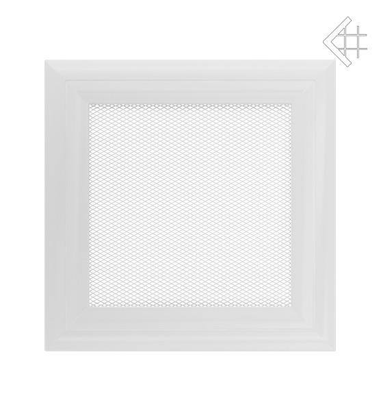 Решітка вентиляційна для каміна Kratki Оскар біла 17 × 17 см