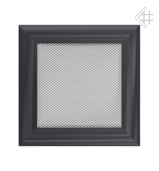Вентиляційна решітка для каміна Kratki Оскар графітова 17 × 17 см
