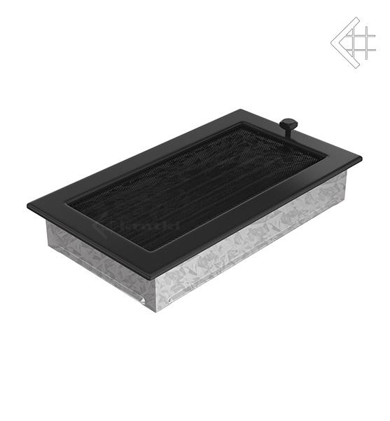Решітка вентиляційна для каміна Kratki Чорна 17 × 30 см з жалюзі