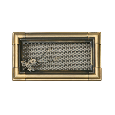 Вентиляційна решітка для каміна Parkanex RETRO золота патина 10 × 20 см