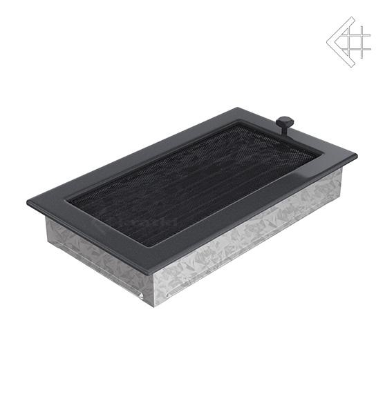 Вентиляційна решітка для каміна Kratki графітова 17 × 30 см з жалюзі