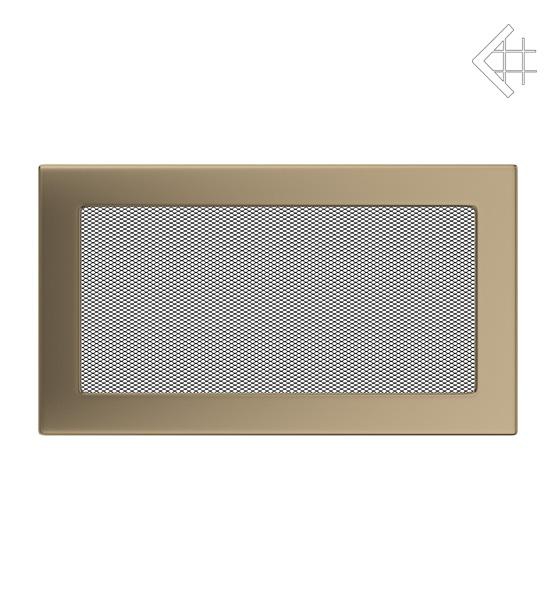 Решітка вентиляційна для каміна Kratki Золото гальванічне 17 × 30 см