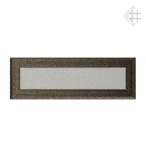 Вентиляційна решітка для каміна Kratki Оскар чорно-золота 11 × 32 см