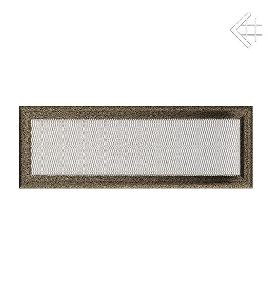 Решітка вентиляційна для каміна Kratki Оскар чорно-золота 17 × 49 см