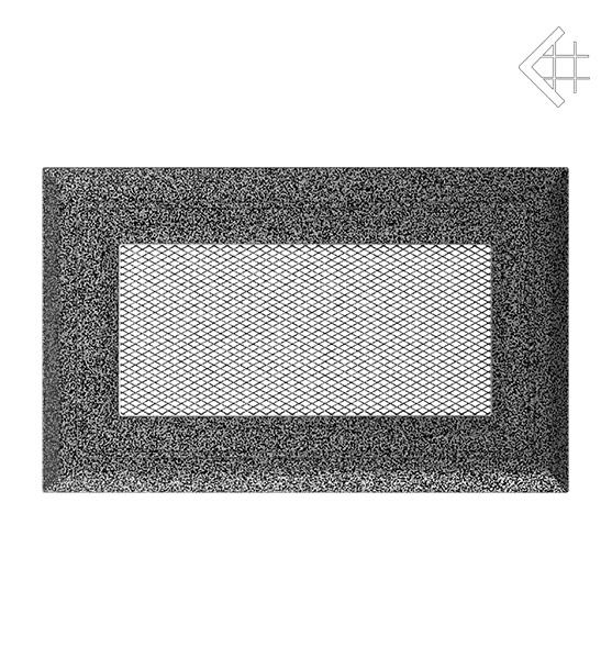 Вентиляційна решітка для каміна Kratki Оскар чорно-срібна 11 × 17 см