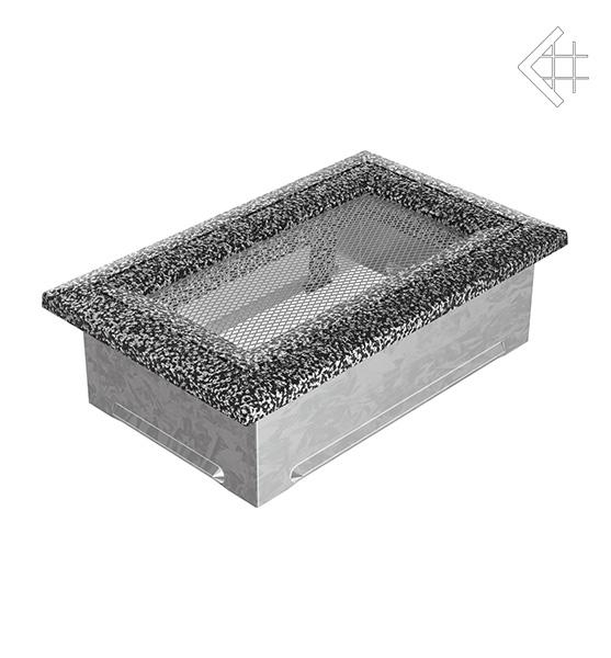 Решітка вентиляційна для каміна Kratki Оскар чорно-срібна 11 × 17 см