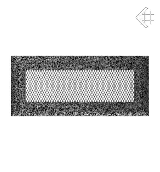 Решітка вентиляційна для каміна Kratki Оскар чорно-срібна 11 × 24 см