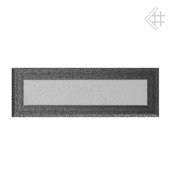 Вентиляційна решітка для каміна Kratki Оскар чорно-срібна 11 × 32 см