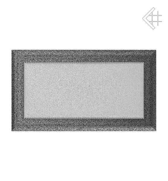 Вентиляційна решітка для каміна Kratki Оскар чорно-срібна 17 × 30 см
