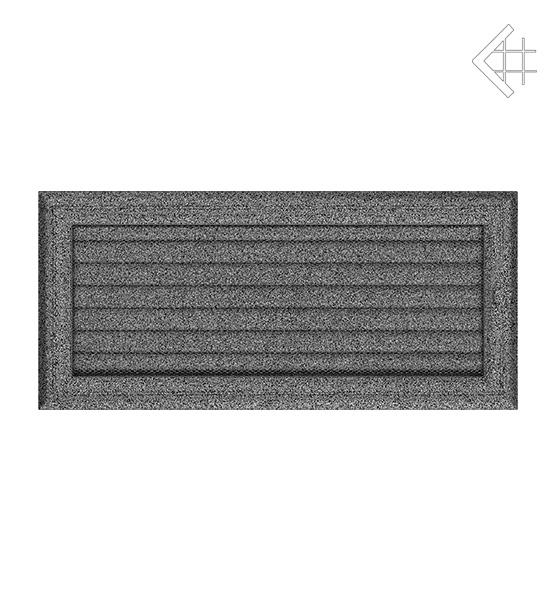 Вентиляційна решітка для каміна Kratki Оскар чорно-срібна 17 × 30 см з жалюзі