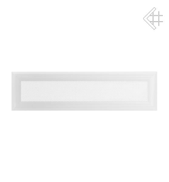 Решітка вентиляційна для каміна Kratki Оскар біла 11 × 42 см