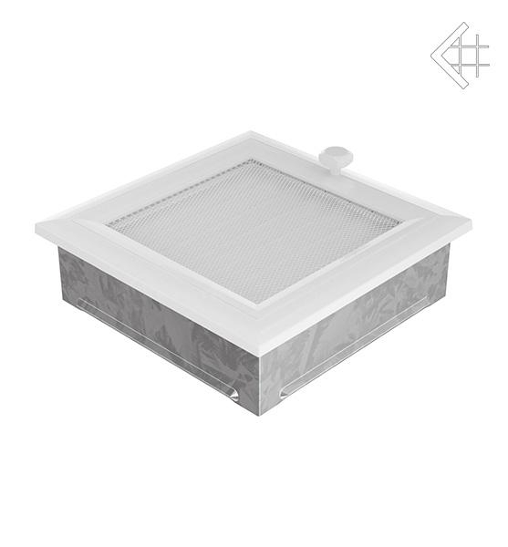 Вентиляційна решітка для каміна Kratki Оскар біла 17 × 17 см з жалюзі