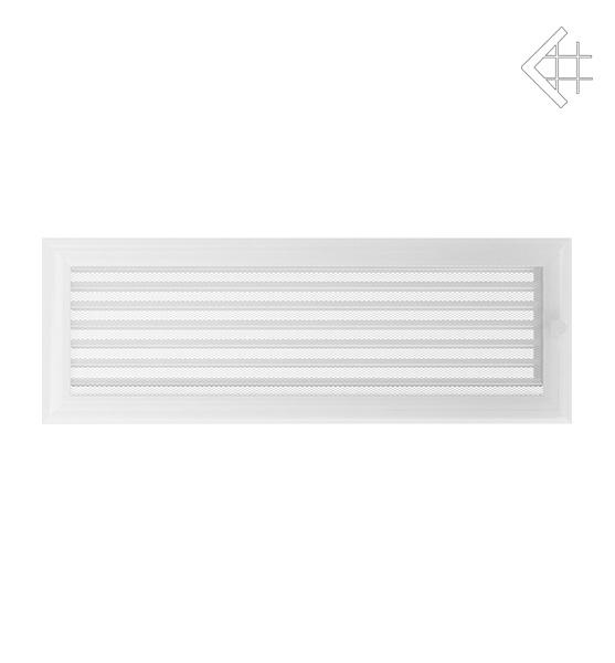 Решітка вентиляційна для каміна Kratki Оскар біла 17 × 49 см з жалюзі