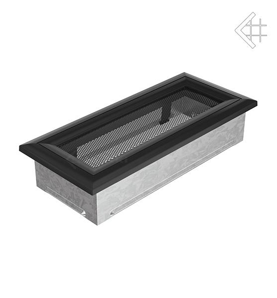 Вентиляційна решітка для каміна Kratki Оскар чорна 11 × 24 см