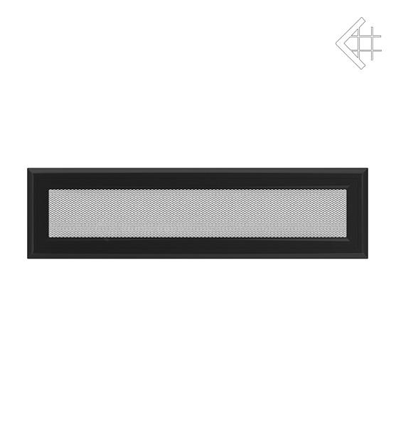 Решітка вентиляційна для каміна Kratki Оскар чорна 11 × 42 см