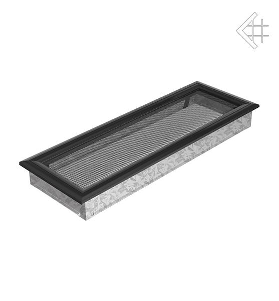 Вентиляційна решітка для каміна Kratki Оскар чорна 17 × 49 см