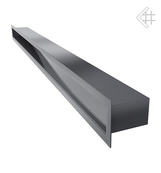 Вентиляційна решітка для каміна Kratki Тунель графітова 60 × 1000 мм