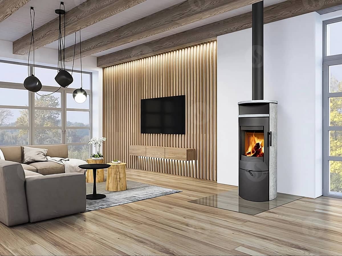 Піч-камін Romotop Lugo N 02 камінь