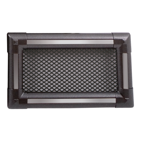 Решітка вентиляційна для каміна Parkanex Exclusive графіт / нержавіюча сталь 10 × 20 см