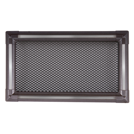 Решітка вентиляційна для каміна Parkanex Exclusive графіт / нержавіюча сталь 16 × 32 см
