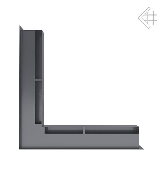 Вентиляційна решітка для каміна Kratki Люфт кутова 560 × 560 × 60 графітова