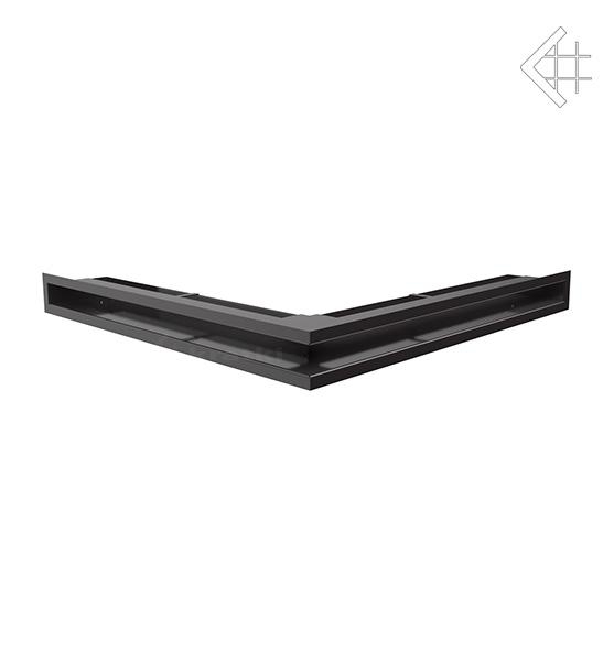 Решітка вентиляційна для каміна Kratki Люфт кутова 560 × 560 × 60 чорна