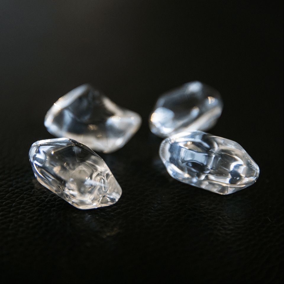 Декоративні камінці Kratki FIRE GLASS прозорі кристали