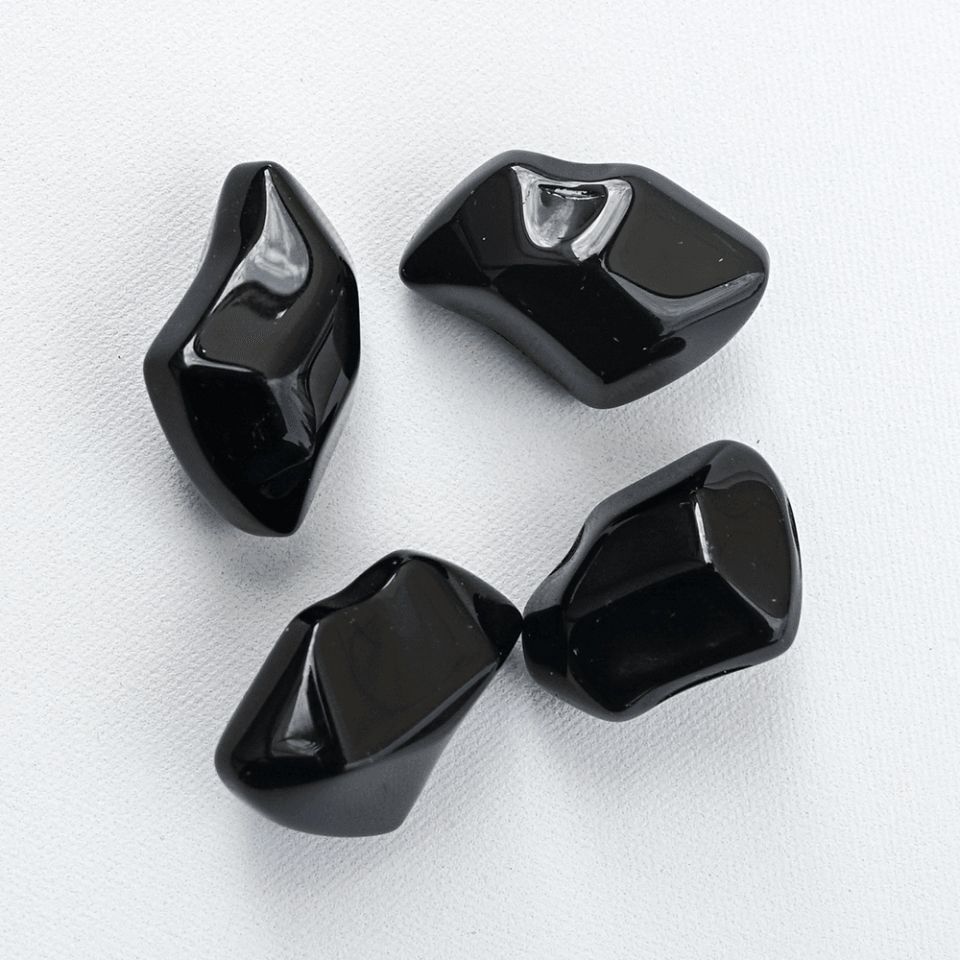 Декоративні камінці Kratki FIRE GLASS чорні кристали