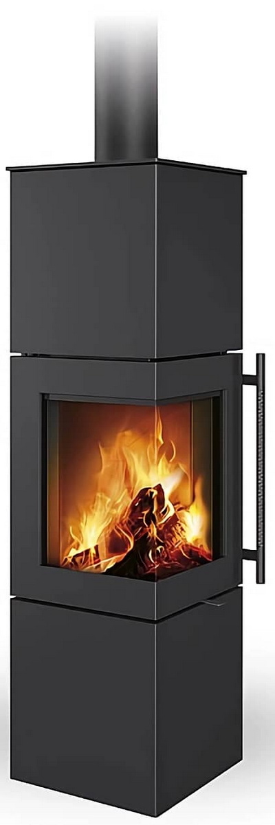 Піч-камін на дровах Romotop Esquina H