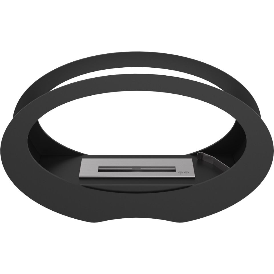 Біокамін Kratki Echo black, фронтальний вигляд