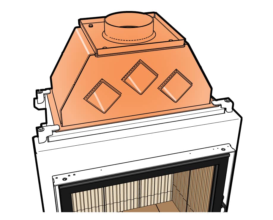 Рівномірний розподіл тепла забезпечує ефективне нагрівання верхнього модуля