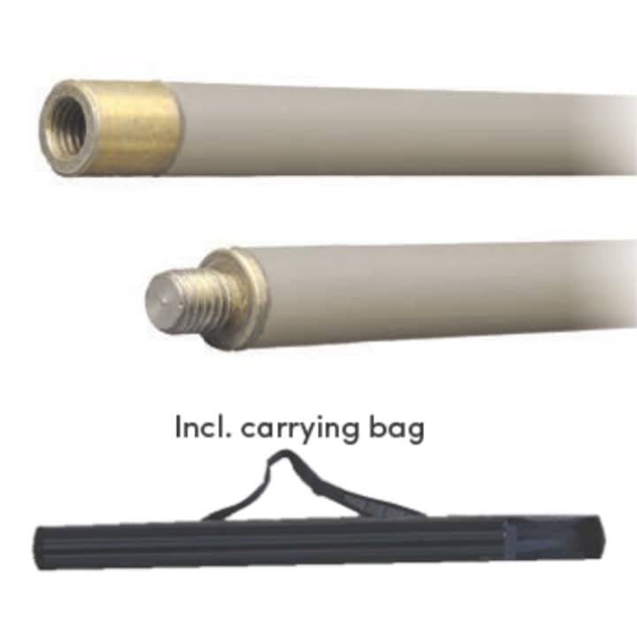 Ручки Hansa з сумкою, для щітки щоб чистити димохід (довжина 1 м, 6 шт.)