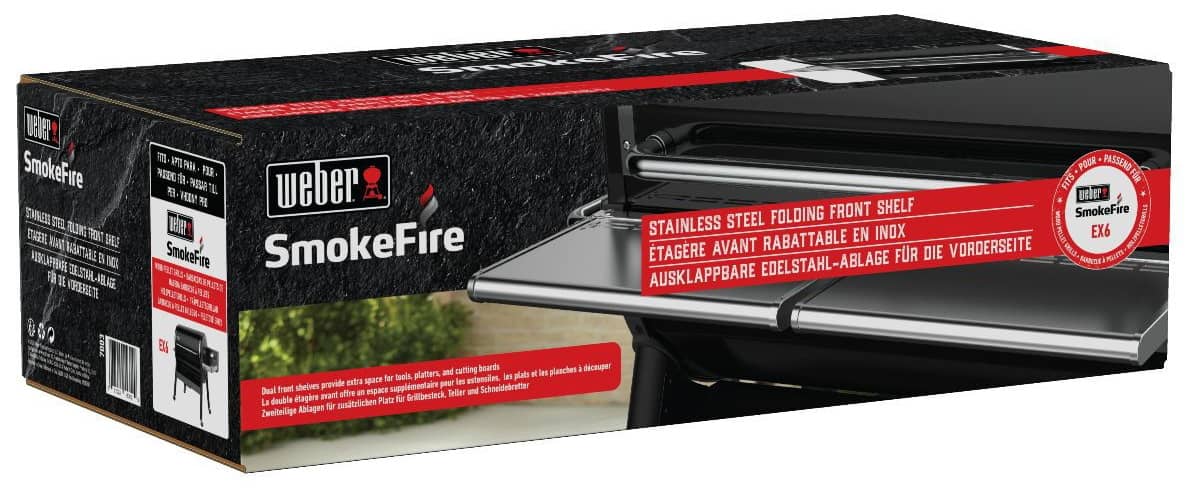 Складний передній столик Weber SmokeFire в упаковці Складний передній столик Weber SmokeFire в упаковці