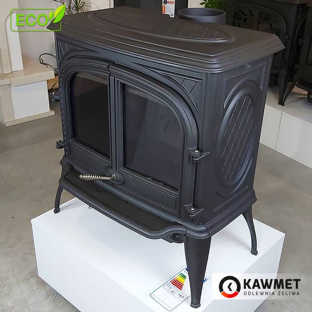 Піч Kawmet Premium Helios S8 Eco, з верхнім підключенням до димаря