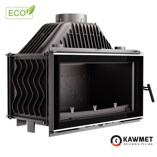 Топка Kawmet W16 (13,5 kW) Eco з прямим вогнетривким склом